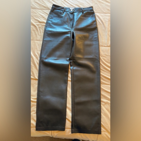 Wilfred The Melina Leather Black Pant Size 6 - Picture 10 of 12